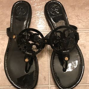 REAL Tory Burch Miller Flip Flop in Black